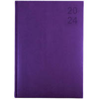 debden silhouette s4100.p55 diary day to page a4 purple