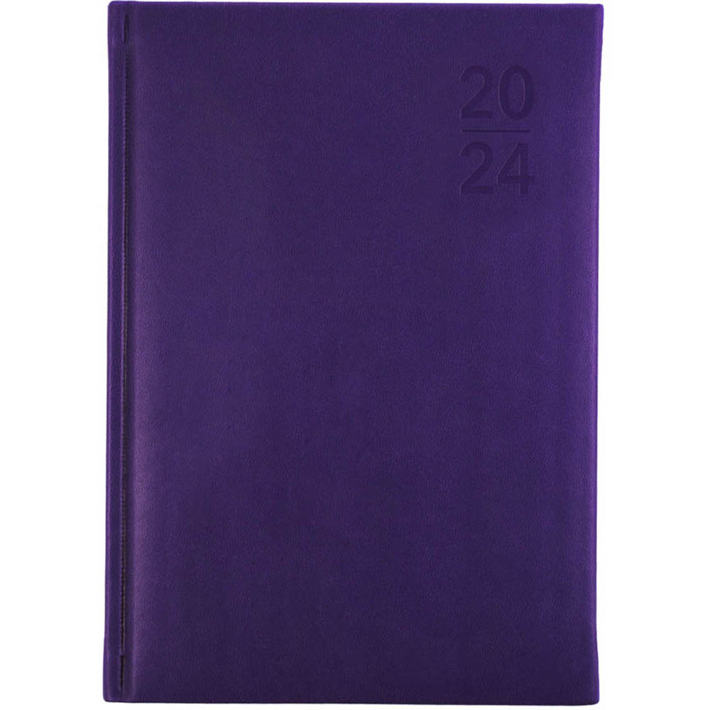 Image for DEBDEN SILHOUETTE S5700.P55 DIARY WEEK TO VIEW A5 PURPLE from BusinessWorld Computer & Stationery Warehouse