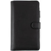 debden dayplanner sl2599 slimline edition snap closure 162 x 82mm pu black