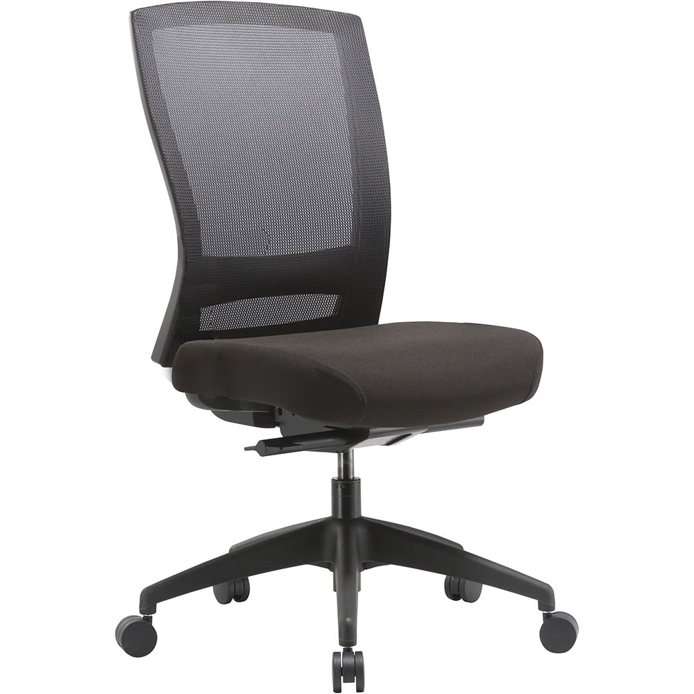 Image for BURO MENTOR TASK CHAIR HIGH MESH BACK NYLON BASE BLACK from Clipboard Stationers & Art Supplies