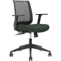 brindis task chair low mesh back nylon base arms forest
