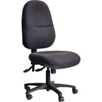 dal ergo bc task chair high back 3-lever black nylon base gravity fabric onyx