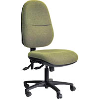 dal ergo bc task chair high back 3-lever black nylon base gravity fabric apple