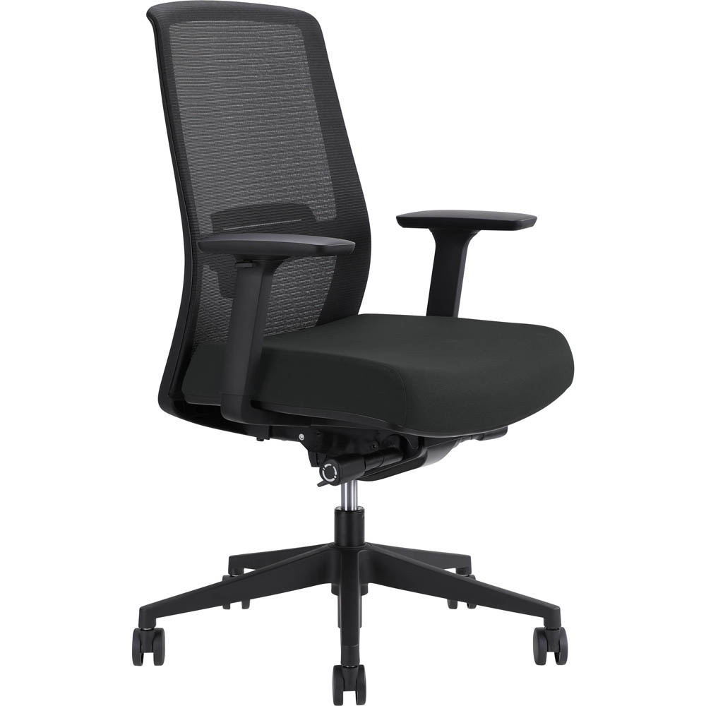 Image for JIRRA SIDE CONTROL SYNCHRO HIGH MESH BACK ARMS BLACK BACK SLATE SEAT from Office Heaven