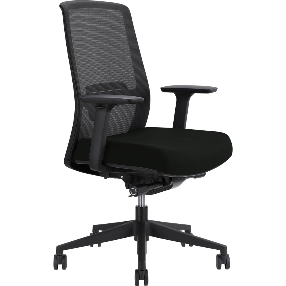 Image for JIRRA SIDE CONTROL SYNCHRO HIGH MESH BACK ARMS BLACK BACK ONYX SEAT from Australian Stationery Supplies