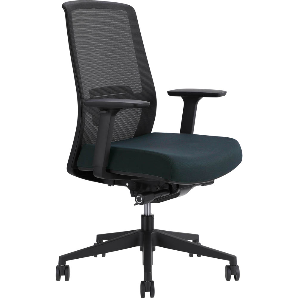 Image for JIRRA SIDE CONTROL SYNCHRO HIGH MESH BACK ARMS BLACK BACK NAVY SEAT from That Office Place PICTON