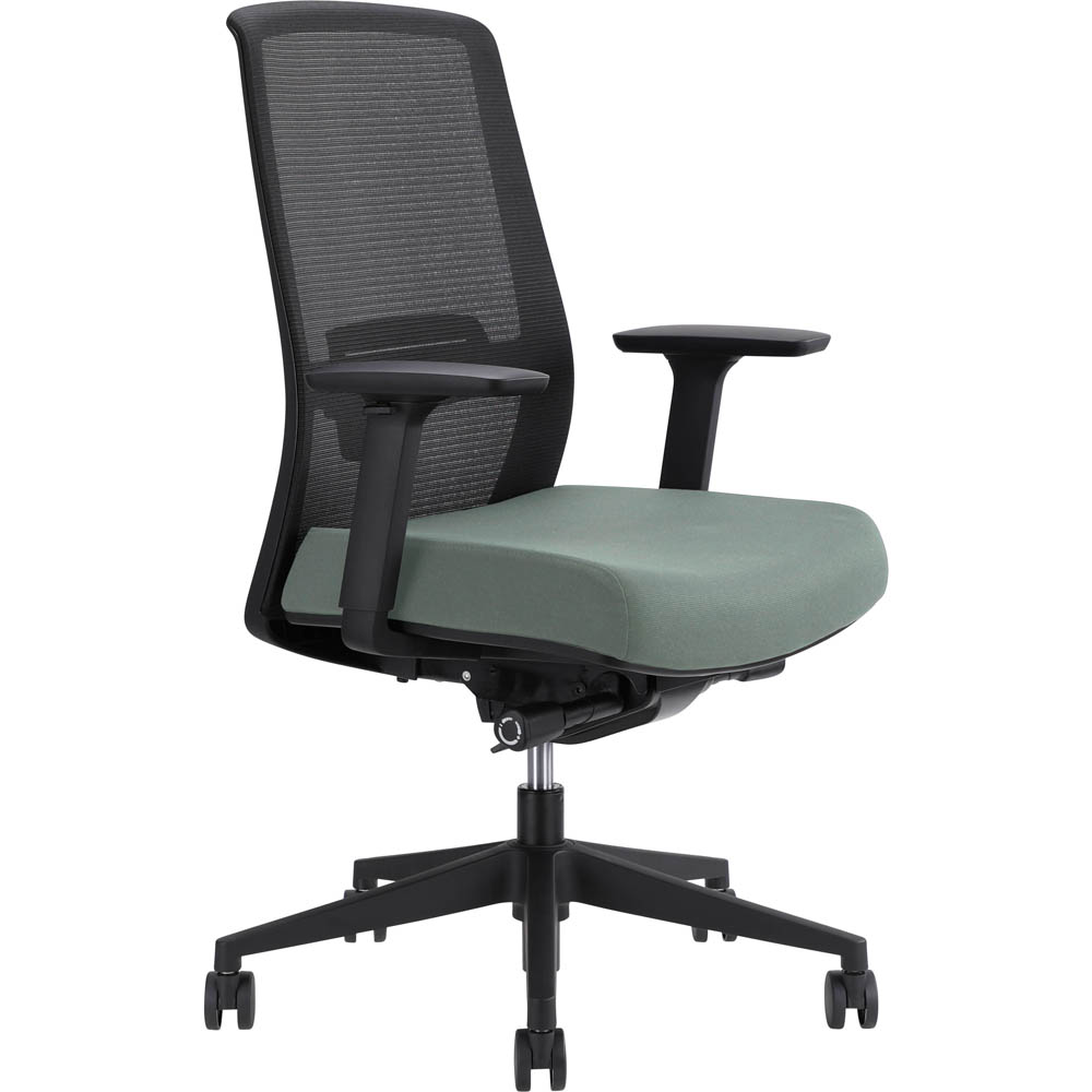 Image for JIRRA SIDE CONTROL SYNCHRO HIGH MESH BACK ARMS BLACK BACK CLOUD SEAT from Australian Stationery Supplies