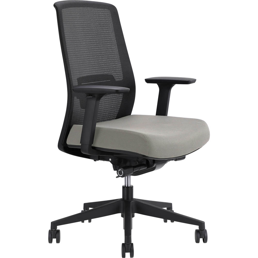 Image for JIRRA SIDE CONTROL SYNCHRO HIGH MESH BACK ARMS BLACK BACK SAND SEAT from Office Heaven