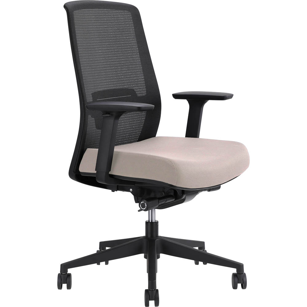 Image for JIRRA SIDE CONTROL SYNCHRO HIGH MESH BACK ARMS BLACK BACK PETAL SEAT from Australian Stationery Supplies