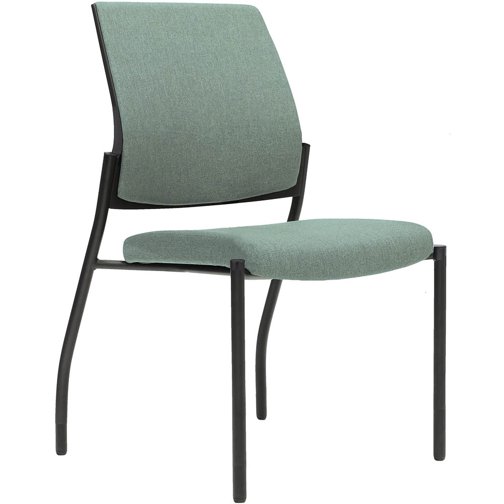 Image for URBIN 4 LEG CHAIR GLIDES BLACK FRAME CLOUD SEAT AND INNER BACK from Challenge Office Supplies