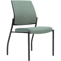 urbin 4 leg chair glides black frame cloud seat and inner back