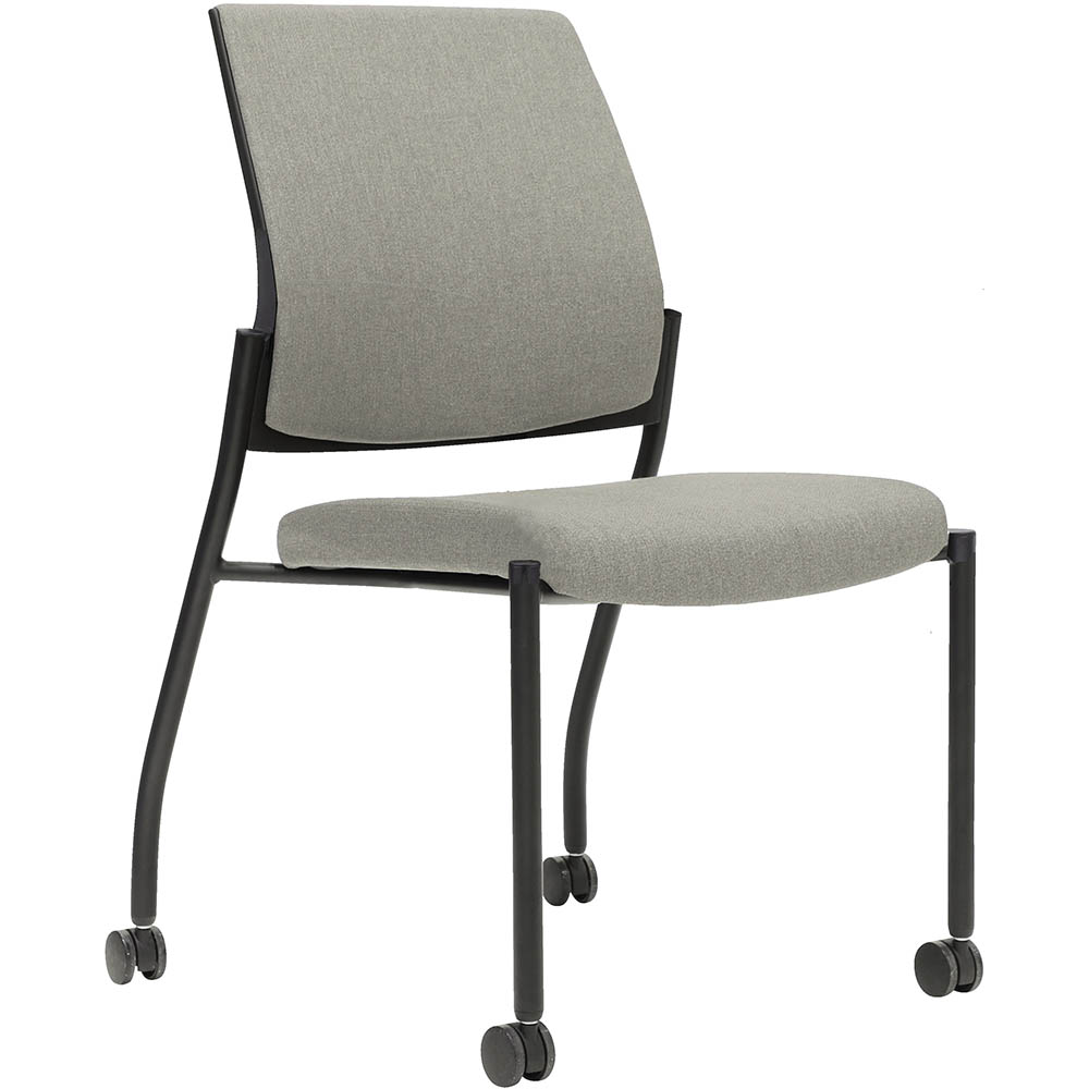 Image for URBIN 4 LEG CHAIR CASTORS BLACK FRAME SAND SEAT INNER AND OUTER BACK from Challenge Office Supplies