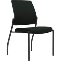 urbin 4 leg chair glides black frame onyx seat inner and outer back