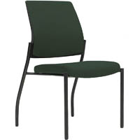 urbin 4 leg chair glides black frame forest seat inner and outer back