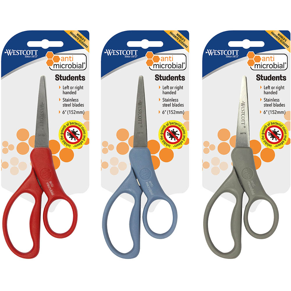 Image for WESTCOTT MICROBAN STUDENT SCISSOR 6 INCH from Olympia Office Products