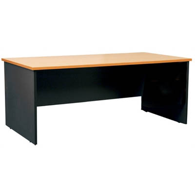 Image for OXLEY DESK 1800 X 750 X 730MM BEECH/IRONSTONE from Moe Office Supplies