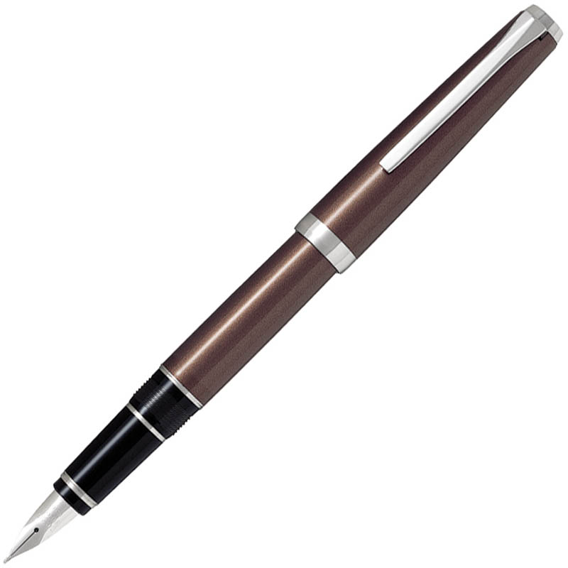 Image for PILOT FALCON FOUNTAIN PEN BROWN BARREL MEDIUM NIB BLACK INK from BusinessWorld Computer & Stationery Warehouse