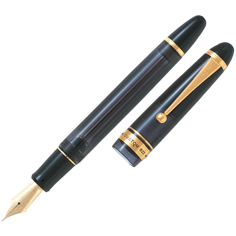 Image for PILOT CUSTOM 823 FOUNTAIN PEN BLACK BARREL MEDIUM NIB BLACK INK from Office Fix - WE WILL BEAT ANY ADVERTISED PRICE BY 10%