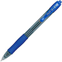 pilot g2 retractable gel ink pen 0.7mm blue