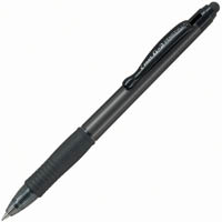pilot g2 retractable gel ink stylus pen 0.5mm grey barrel black ink