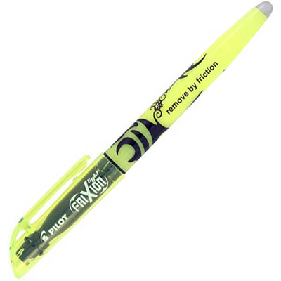 Image for PILOT FRIXION ERASABLE HIGHLIGHTER CHISEL YELLOW from Mitronics Corporation