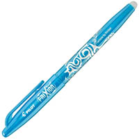 pilot frixion erasable gel ink pen fine 0.7mm light blue