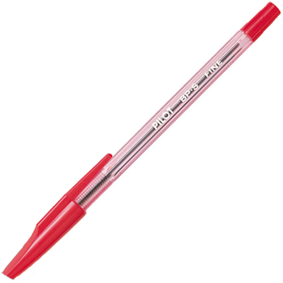 Image for PILOT BP-S STICK TYPE BALLPOINT PEN FINE RED from Eastland Office Supplies