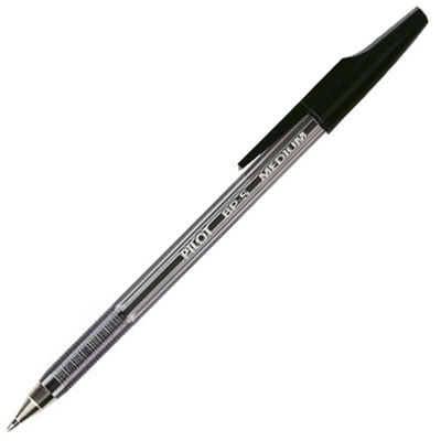 Image for PILOT BP-S STICK TYPE BALLPOINT PEN MEDIUM BLACK from Office Play