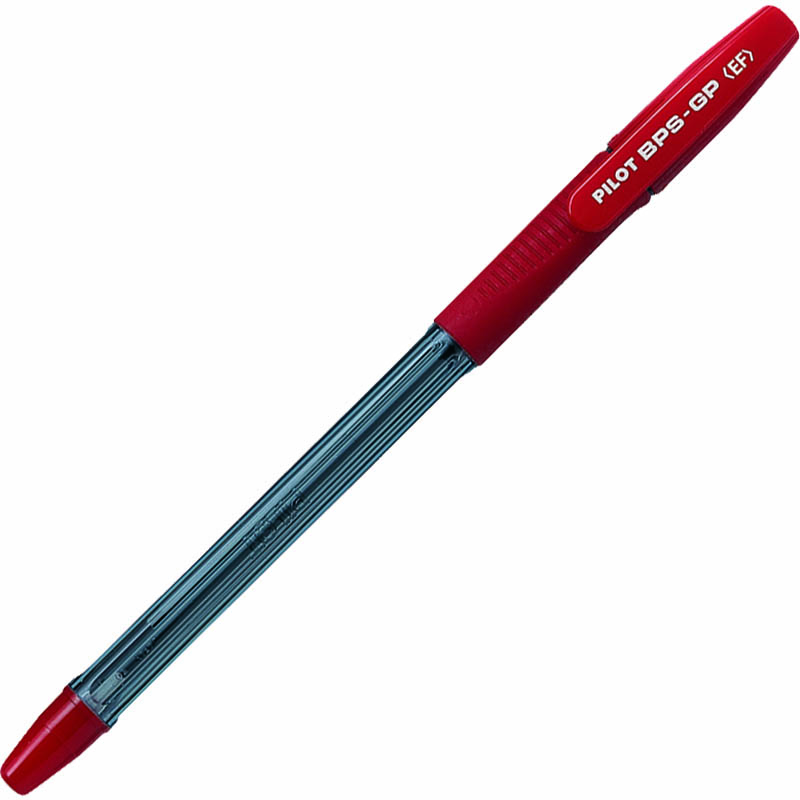 Image for PILOT BPS-GP BALLPOINT GRIP STICK PEN EXTRA FINE RED BOX 12 from BusinessWorld Computer & Stationery Warehouse