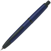 pilot capless black accent fountain pen blue matte barrel fine nib black ink
