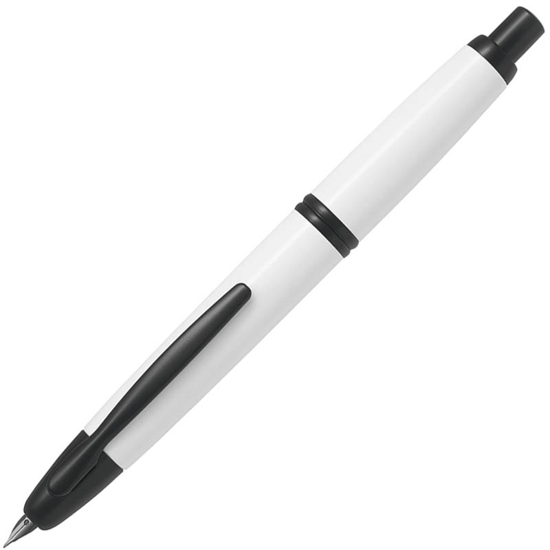 Image for PILOT CAPLESS BLACK ACCENT FOUNTAIN PEN WHITE BARREL FINE NIB BLACK INK from BusinessWorld Computer & Stationery Warehouse