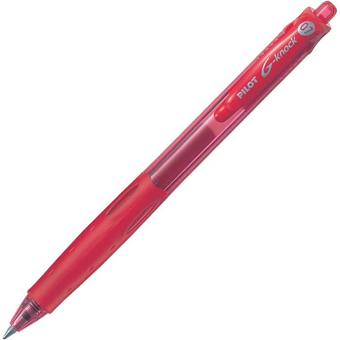 Image for PILOT BEGREEN G-KNOCK RETRACTABLE GEL INK PEN 0.7MM RED from Office Fix - WE WILL BEAT ANY ADVERTISED PRICE BY 10%