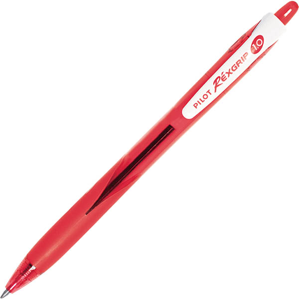 Image for PILOT BEGREEN REXGRIP RETRACTABLE BALLPOINT PEN 1.0MM RED from York Stationers