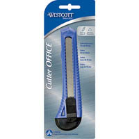westcott lightweight office cutter 18mm blue