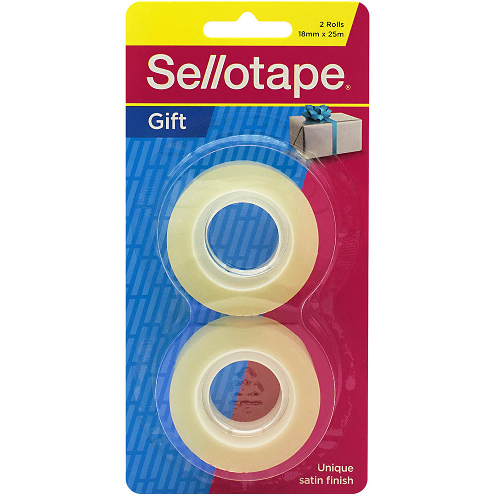 Image for SELLOTAPE GIFT TAPE REFILL 18MM X 25M PACK 2 from Memo Office and Art