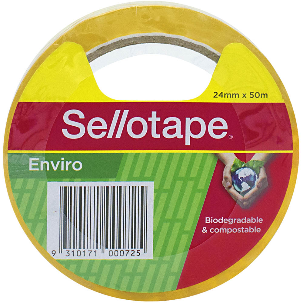 Image for SELLOTAPE ENVIRO TAPE 24MM X 50M CLEAR from Mitronics Corporation