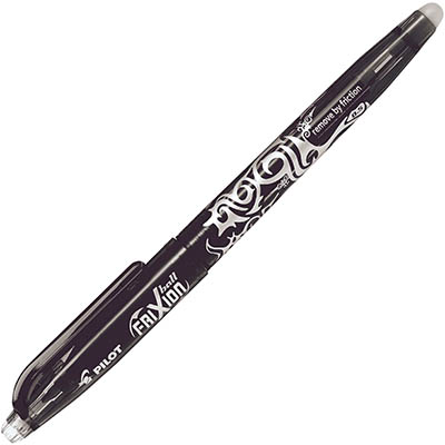 Image for PILOT FRIXION ERASABLE GEL INK PEN 0.5MM BLACK from Memo Office and Art
