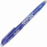 pilot frixion erasable gel ink pen 0.5mm blue