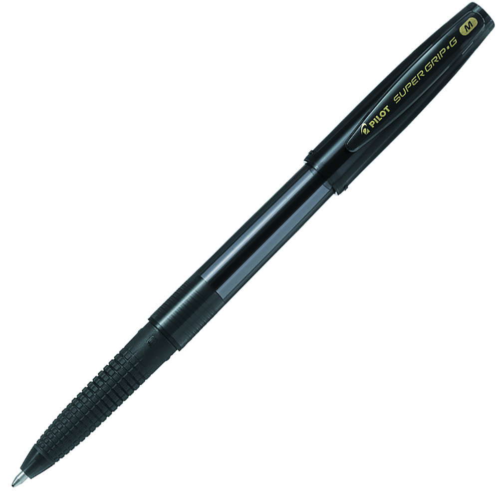 Image for PILOT SUPER GRIP G STICK CAPPED BALLPOINT PEN FINE 0.7MM BLACK BOX 12 from BusinessWorld Computer & Stationery Warehouse
