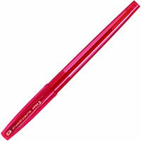 pilot super grip g stick capped ballpoint pen fine 0.7mm red box 12