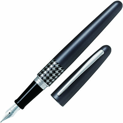 Image for PILOT MR3 FOUNTAIN PEN GREY HOUNDSTOOTH FINE NIB BLACK from Challenge Office Supplies