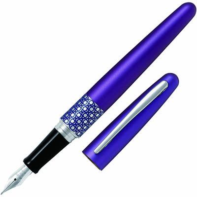PILOT MR3 FOUNTAIN PEN VIOLET ELLIPSE MEDIUM NIB BLACK |  | 7051551