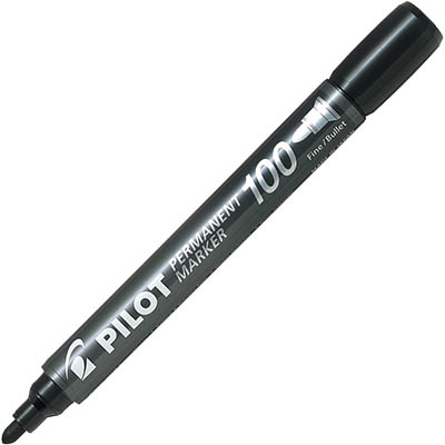 Image for PILOT SCA-100 PERMANENT MARKER BULLET 1.0MM BLACK from Office Heaven