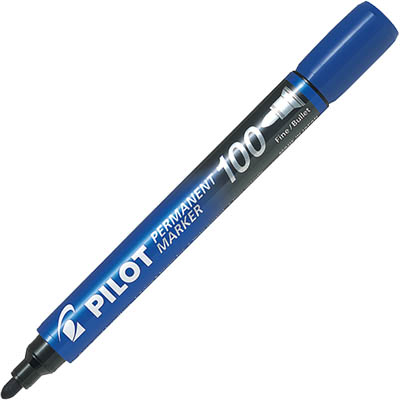 Image for PILOT SCA-100 PERMANENT MARKER BULLET 1.0MM BLUE from Mitronics Corporation