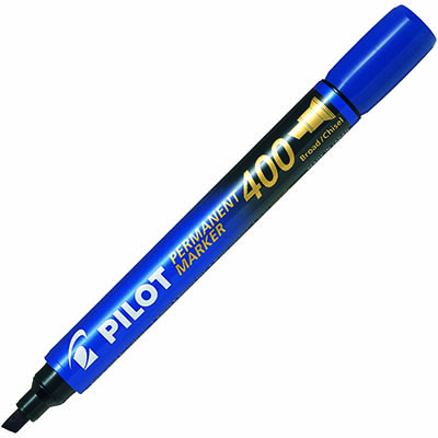 Image for PILOT SCA-400 PERMANENT MARKER CHISEL 4.0MM BLUE from Office Heaven