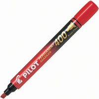 pilot sca-400 permanent marker chisel 4.0mm red