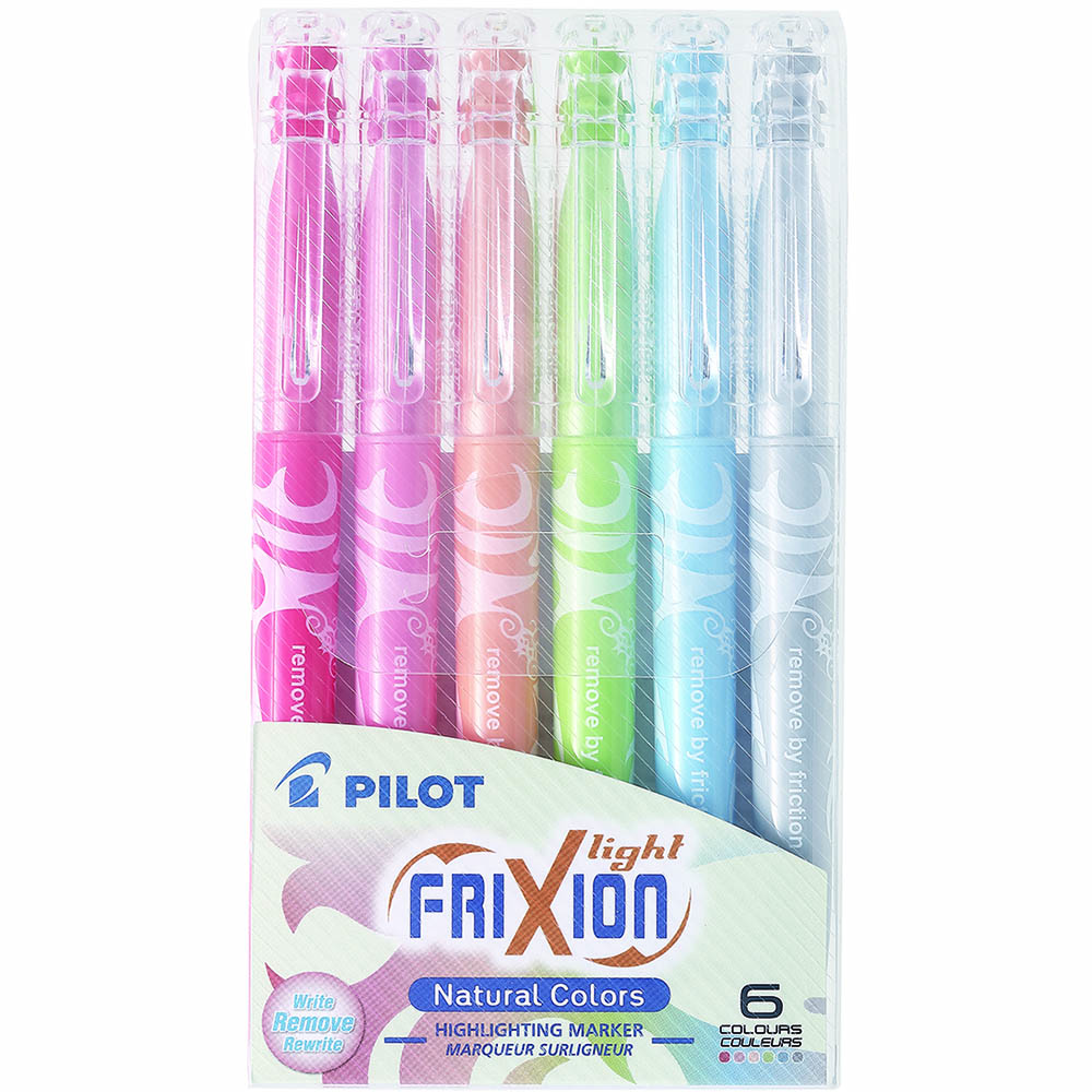 Image for PILOT FRIXION LIGHT NATURAL COLOURS HIGHLIGHTER ASSORTED PACK 6 from BusinessWorld Computer & Stationery Warehouse