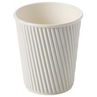 Image for CAPRI RIPPLE DOUBLE WALL CUP 8OZ WHITE BOX 500 from Positive Stationery