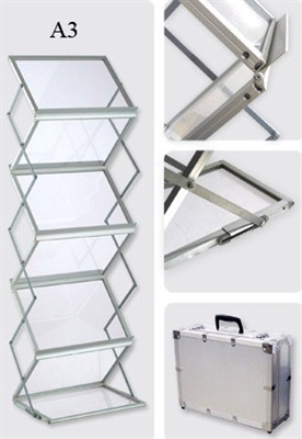 DEFLECTO PORTABLE CONCERTINA DISPLAY STAND A3 BLACK |  | 7033782