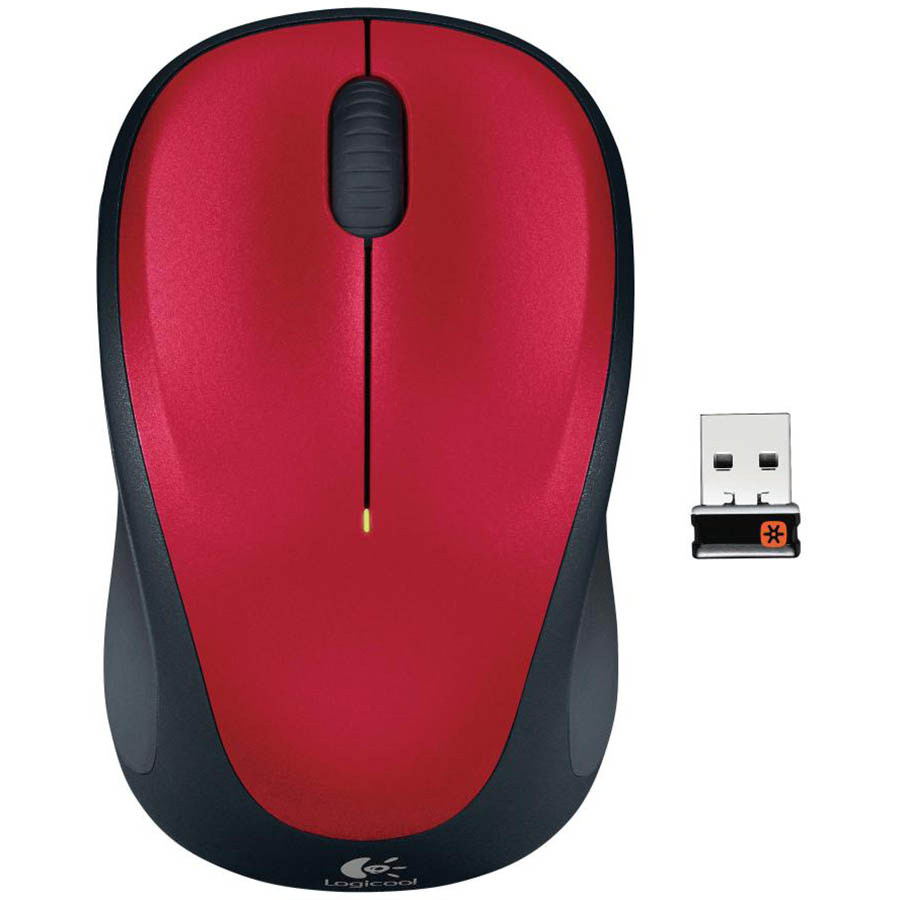 Image for LOGITECH M235 WIRELESS MOUSE RED from Prime Office Supplies